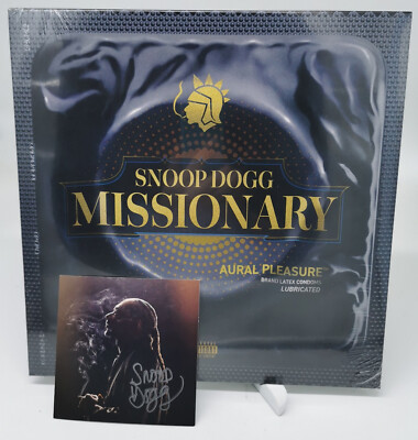 Snoop Dogg Missionary Blue Picture Vinyl LP signed Art Card Neu