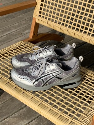 RARE Freja Wewer ASICS Gel 1090 V2 Clay Grey Silver Men s US 10