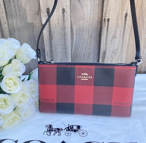 coach buffalo check purse