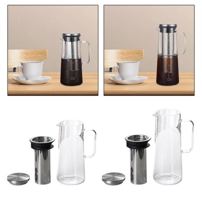 GoodCook Koffe 1,5 L Glas Cold Brew Kaffeemaschine – Einfach Leckeren Kaltbrüh-Kaffee Selbst Machen