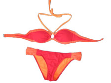 rot-orange HOLLISTER Bikini in Gr. S- M in top Zustand !! Oberteil S / Slip M