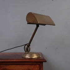 Vintage Antique Century GEC Articulated Brass Bankers Desk Table Lamp Light