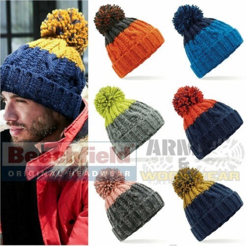 StyleBREAKER Bonnet Unisexe Tricot Fin Avec Revers - Bonnet D'Hiver Chaud Et Confortable