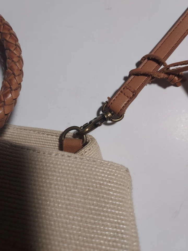 Bolso Bandolera de Lona FOSSIL Anillo Manijas Cartera Convertible Spot Resort Foto 4 de 4