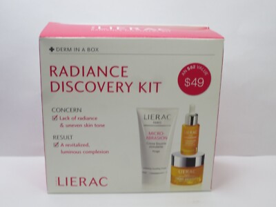 LIERAC RADIANCE DISCOVERY KIT - EXFOLIATE, TREAT & BOOST BOXED