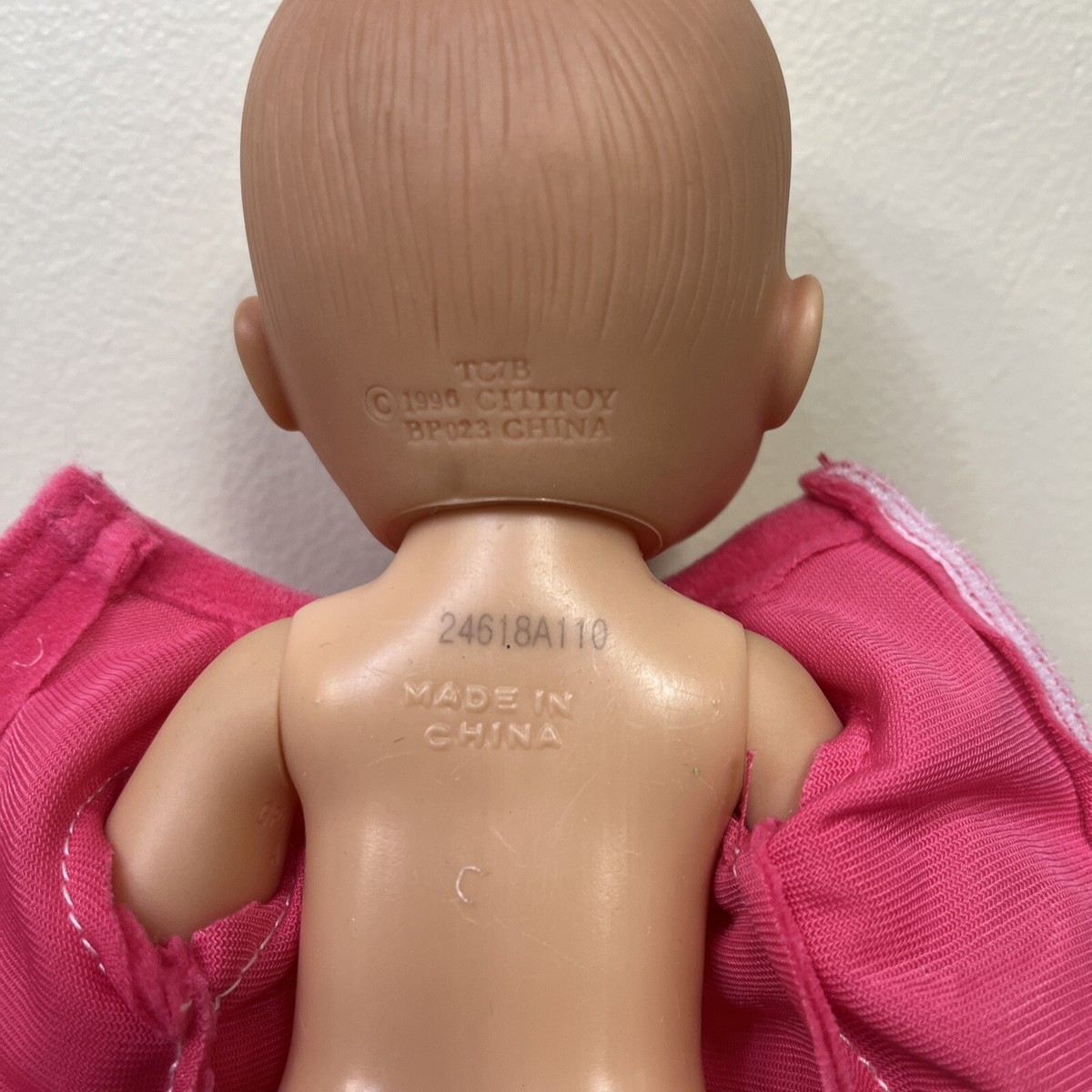 Baby Doll 1996 Cititoy TC7B BP023 China Blue Eyes 8.5” Pink