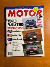 Motor magazine - January 1991 - Lotus Carlton v Cadillac STS v Holden Group A