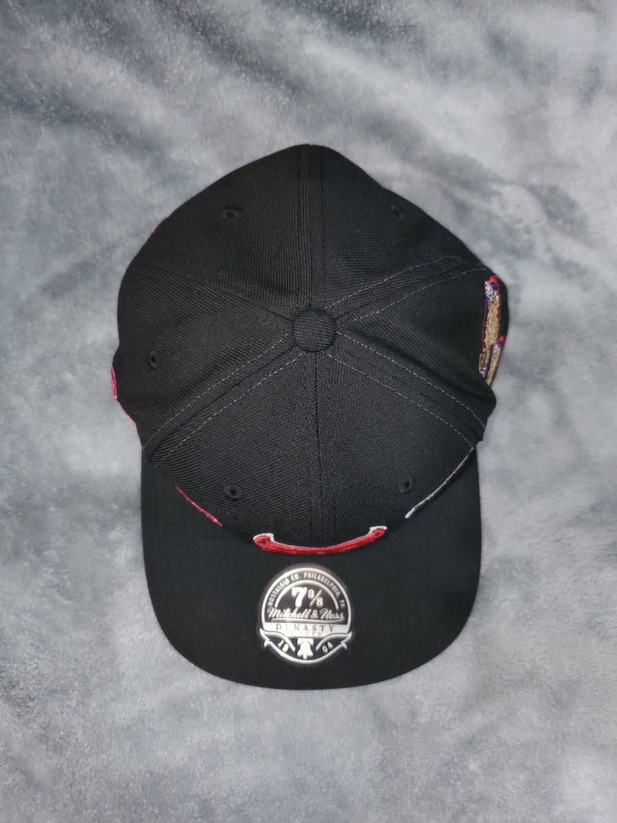 CHICAGO BULLS CITY NBA MITCHELL & NESS DYNASTY FITTED MENS HAT 7 3