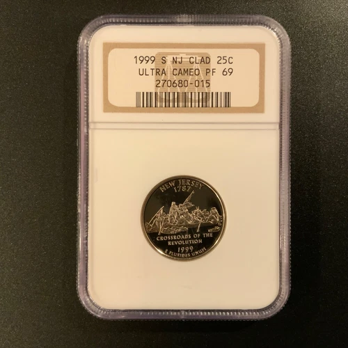 1999 S  New Jersey Clad 25C Quarter NGC PF 69 Ultra Cameo #8
