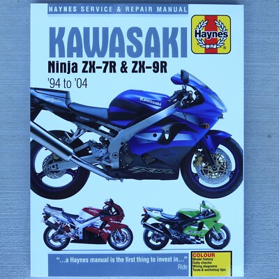 Kawasaki Ninja ZX7 ZX7R ZX9 ZX9R HAYNES REPAIR MANUAL 3721
