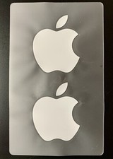 Sticker adesivo Apple originale 2 mele bianco Apple Logo nuovo Mac Ipad