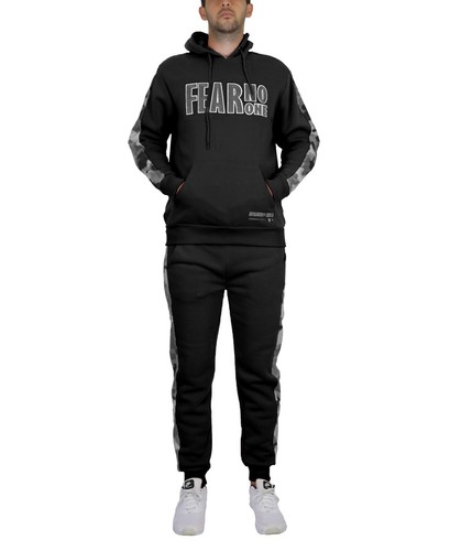 Mens Tech Fleece Hoodie & Jogger 2-Piece Set With Heat Seal Zipper Design S-4XL - Picture 3 of 14