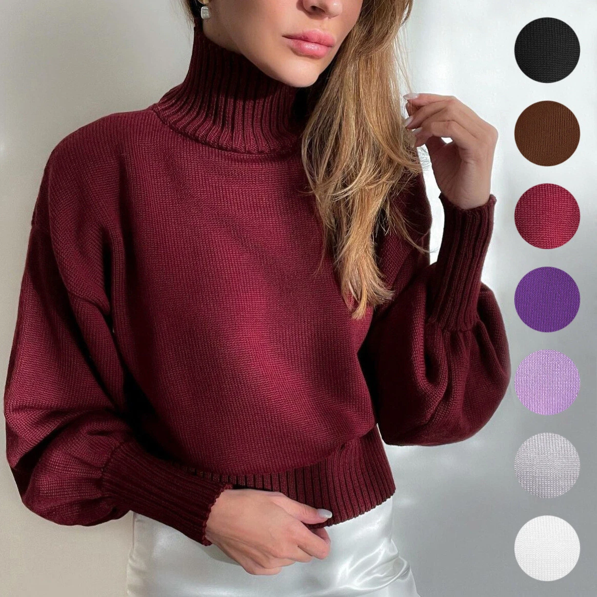 Jumper with puff sleeves on sale