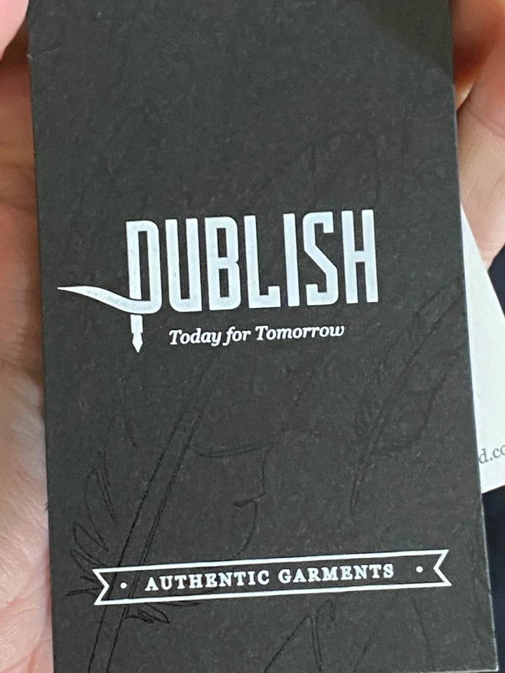 Camisa Publish Negra Today For Tomorrow Pequeña S 15 x 33/34 Nueva con Etiquetas  Foto 3 de 4