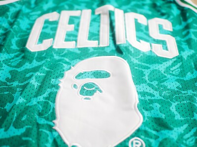 Bape basketball jersey xl Mitchell & Ness purple, green, gold Lebron Vintage