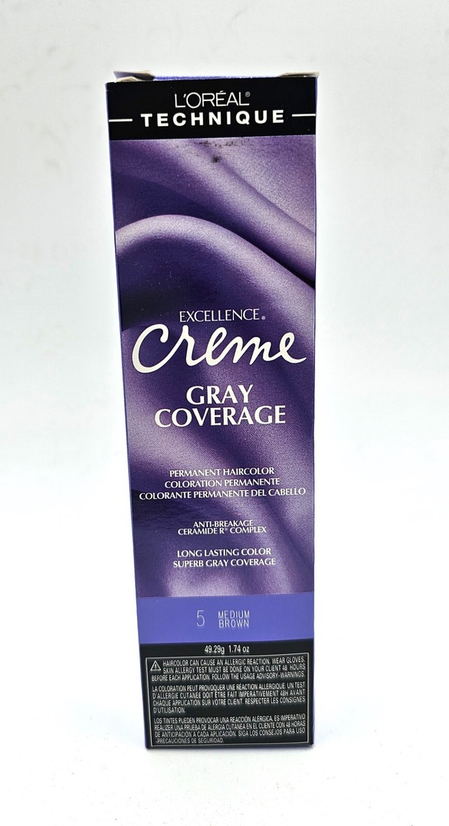 L'Oreal Paris Excellence Creme Permanent Hair Color No.5, 5 Medium