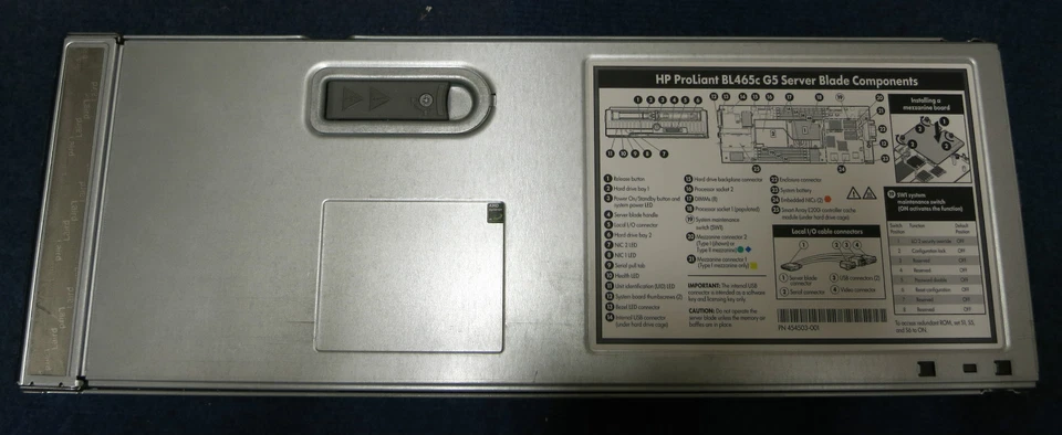 HP Proliant BL465C G5 - 2x AMD Opteron 2352 2.1GHz, 4GB Blade Server 445574-B21 - Image 3 of 4