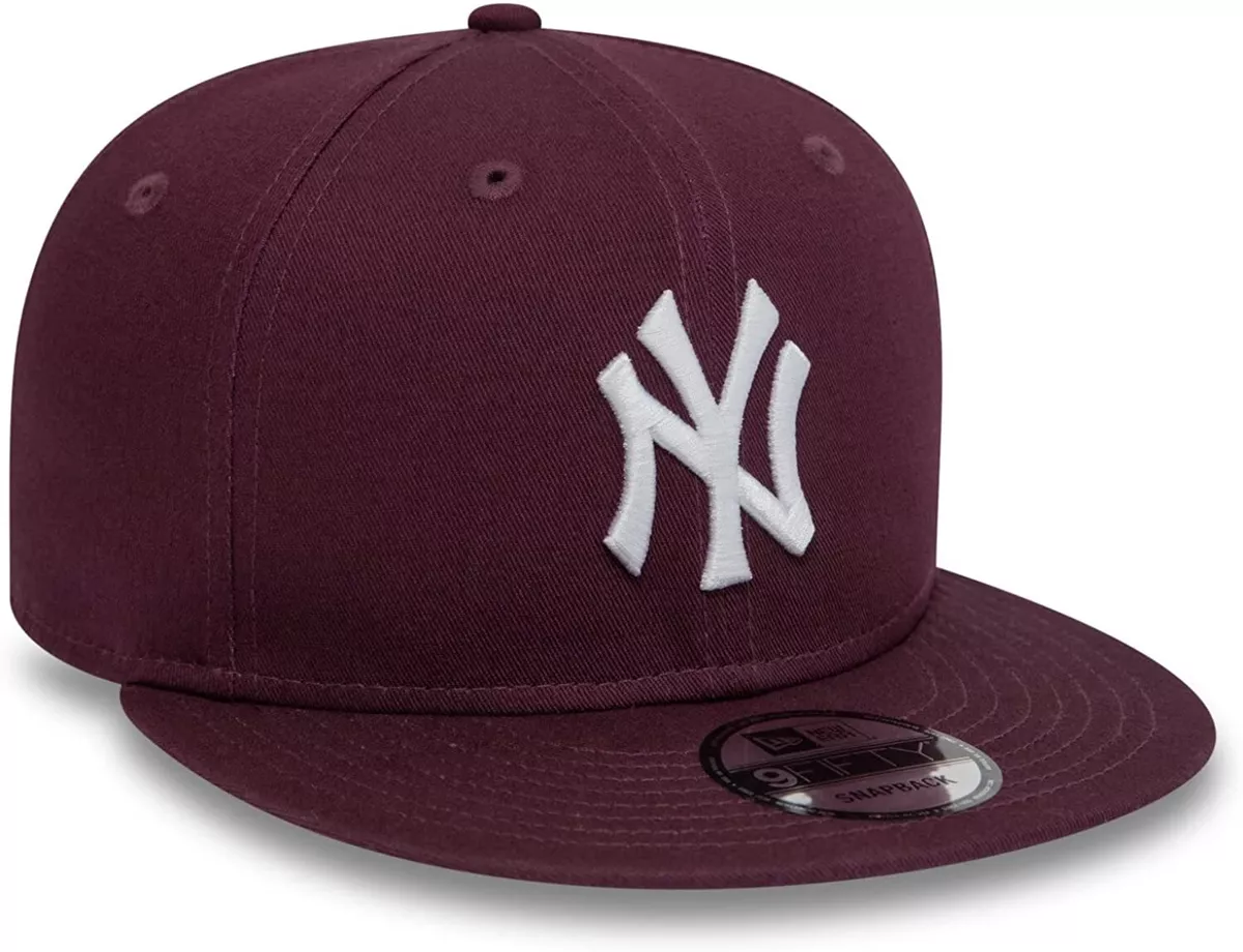 NEW ERA MENS 9FIFTY BASEBALL CAP.NEW YORK YANKEES MAROON FLAT PEAK