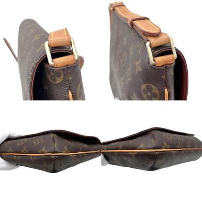 Auth LOUIS VUITTON Brown PVC Small Monogram Musette Tango | eBay