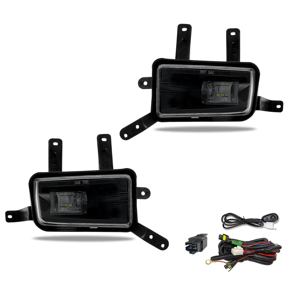 For 2015-2020 Chevy Tahoe Suburban GMC Yukon XL LED Fog Lights Bumper Lamps Foto 2 de 4