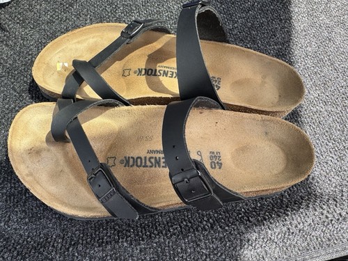 New Birkenstock Mayari Sandals Black vegan leather Women’s Size 9 40
