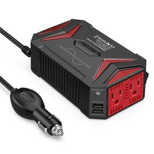 BESTEK Pure Sine Wave Power Inverter - 300W Car Plug in Charger Outlet DC 12V...