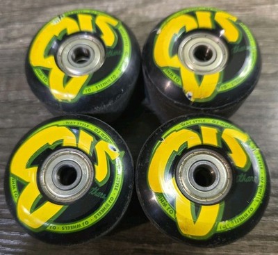 Santa Cruz OJ Logo Family Way Style 53MM Skateboard Wheels 99a Green Set/4
