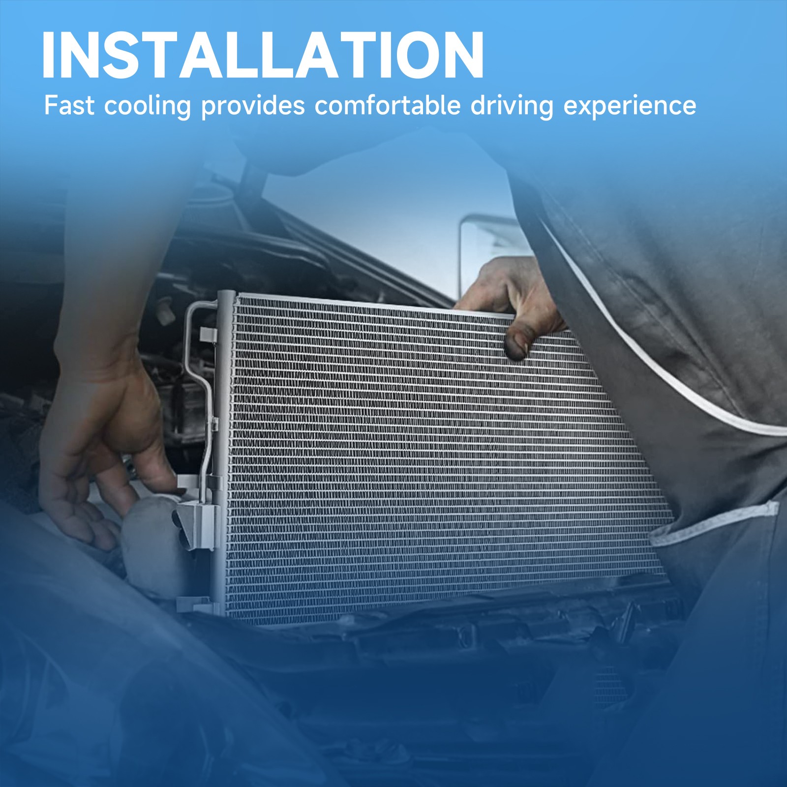 3599 A/C Air Conditioner Condenser for 2007-2011 Honda CR-V 2.4L L4