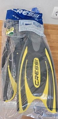 Cressi Frog Plus Geräteflossen XS/S 36-39 Tauchflossen Schwarz Gelb  8524