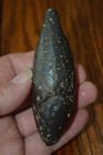 Nice Drilled Hematite Archaic Plummet West Carroll Parish, Louisiana 3.75 x 1.25 — photo 4
