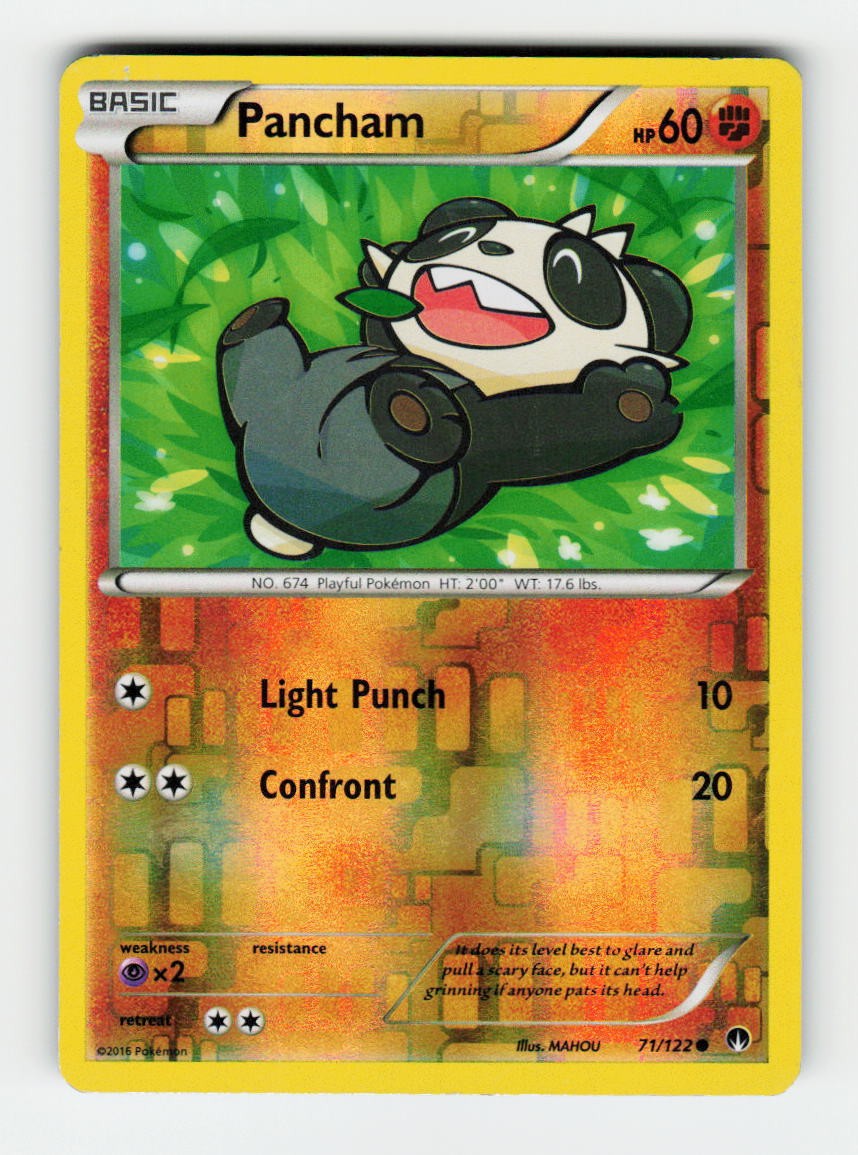 Pancham XY - BREAKpoint 71/122 Pokemon Common Reverse Holofoil HP
