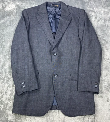 VTG Brooks Brothers Golden Fleece Jacket Men 42R Gray Plaid Blazer Sport Coat - Image 1 of 4
