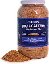 Fluker's High Calcium Mealworm Diet, Can Be Used as 3 Pound Pack of 1 , 3lbs