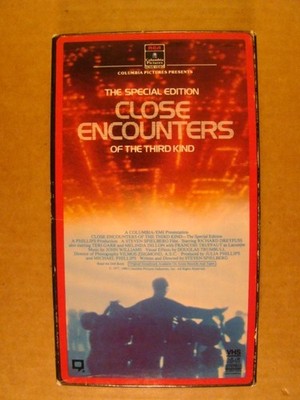 CLOSE ENCOUNTERS OF THE THIRD KIND: Special Ed. (1985 VHS) Vintage Alien, UFO