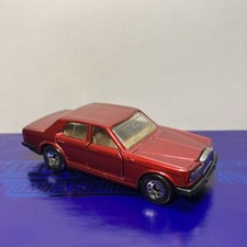 Vintage Matchbox Rolls-Royce Silver Spirit Metallic Burgundy Red MB66 Loose