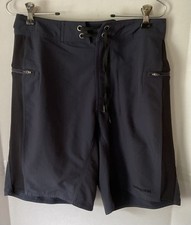 Patagonia Board Shorts Mens Size 28 Blue Swim Trunk Zip Pockets