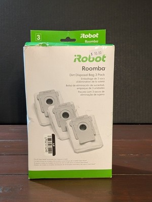 3 iRobot Roomba Dirt Disposal Bags Authentic Replacements All Clean Base Models