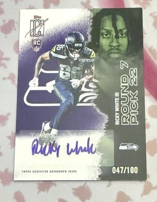 Topps 2025 Signature Class Ricky White III RC Purple Auto /100 #190