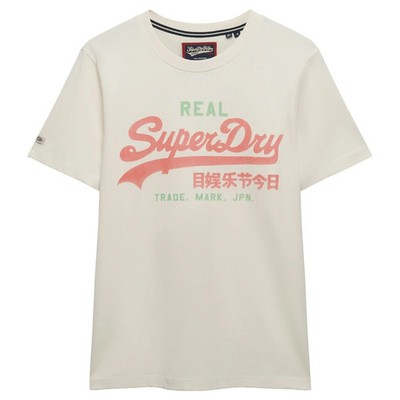 Superdry Herren T-Shirt - VI Classic Tee, T-Shirt, Rundhals, Baumwolle, Logo,...