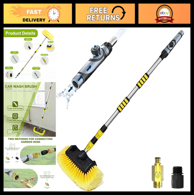 #ad #ad 12FT Telescopic Car Wash Brush with Soap Dispenser Soft Bristle for Car RV Bo $93.99