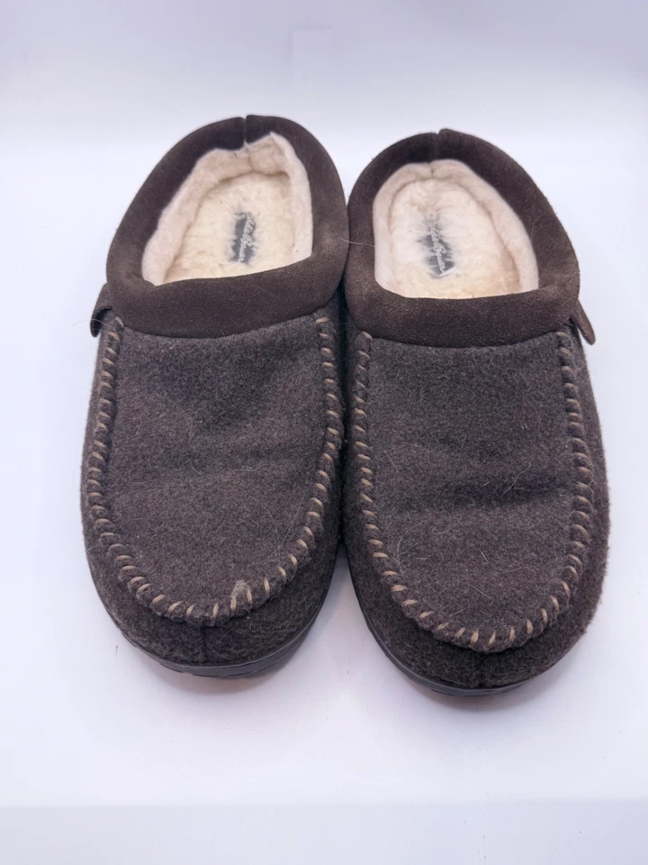Zapatillas zueco Eddie Bauer marrón claro lana de oveja forradas talla 9 Foto 3 de 4