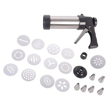 Cookie Cutter Mold Press Icing Kits DIY Pastry Extruders Nozzles for Cream