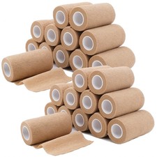 24 Rolls Self Adhesive Bandage Wrap, Vet Wrap 4 Inch x 5 Yards for Horses Dog...