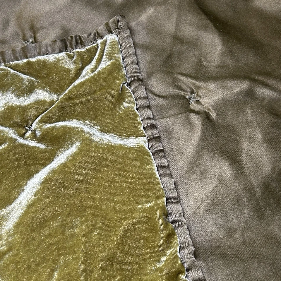 Edredón Velvet OpalHouse punto acolchado tamaño COMPLETO/QUEEN verde musgo Foto 4 de 4