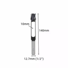 10-15mm Carbon Steel Wood Plug Cutter Wooden Dowel Cutting Drill Bits Tool Kit