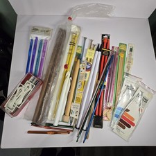 Lot of Vintage Knitting Needles Various Sizes And Brands