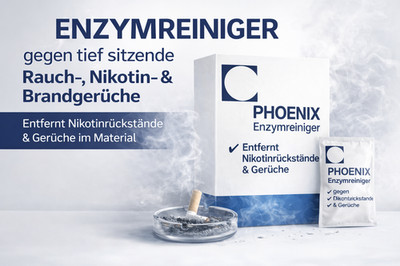 Nikotingeruch & Rauchgeruch Entferner   Enzymreiniger gegen Rückstände