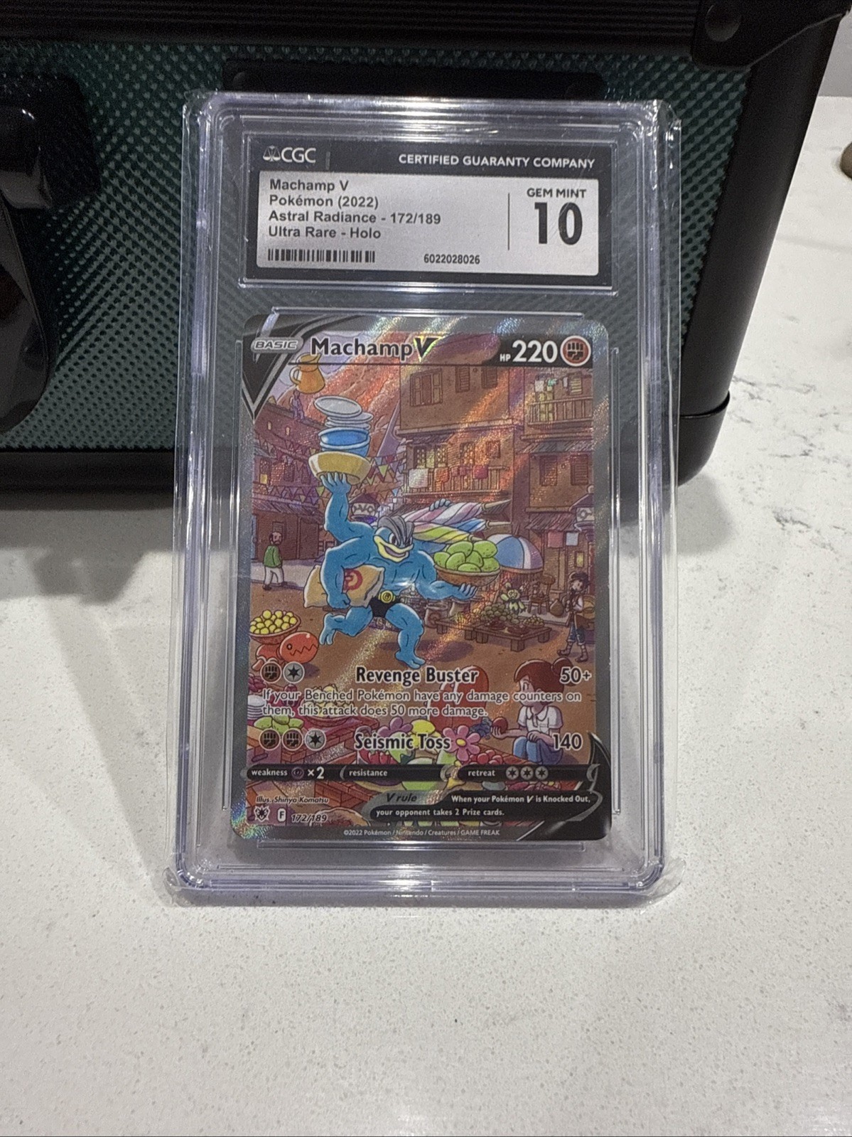 Pokémon TCG Machamp v Astral Radiance Alternate Art Card 172/189 CGC 10
