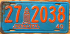 Item photo. Show Listing Details page. Listing 1940 Nebraska License Plate Number Tag