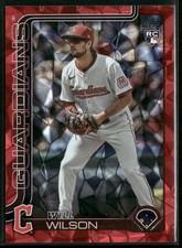 2025 Topps Update #US255 Will Wilson Red Diamante Foil #/5